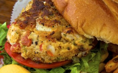 Dino-Mite Shrimp Burger