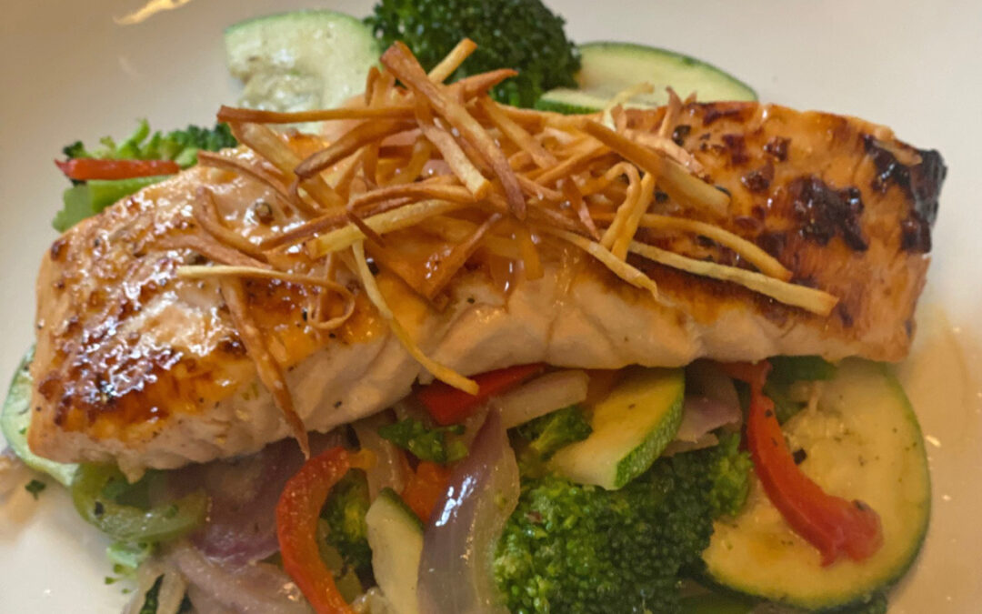 Honey Citrus Glazed Salmon – Lighthouse Grill, Marathon