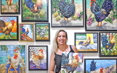 Cock-A-Doodle-Doo!   Artist Amanda Johnson Paints the Town