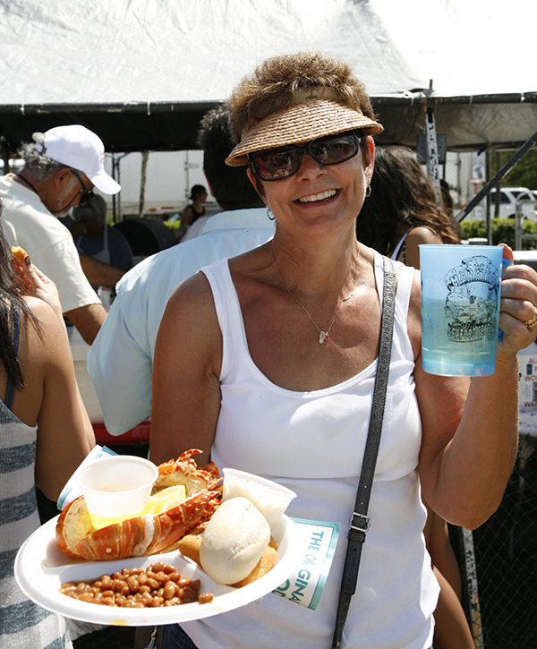 Marathon Seafood fest person