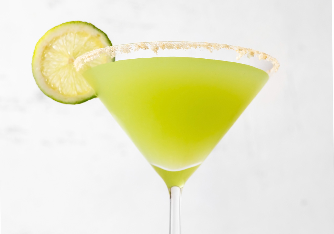 Glass of Key Lime Pie Martini