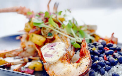 Grilled Florida Lobster with Pineapple Habanero Salsa – From Key Largo’s Sol By The Sea