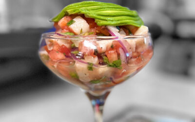 Signature Bahamian Conch Ceviche – Porky’s Bayside, Marathon