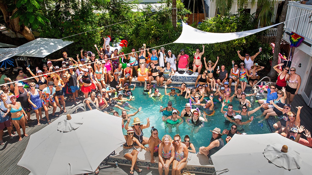Womenfest 2024 Kat and Beth's Are You Wet Pool Party at Alexander's Guesthouse